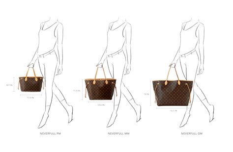 measurments of the louis vuitton neverfull gm|louis vuitton size chart.